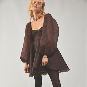 Free People/Selkie Collaboration Brown Dress